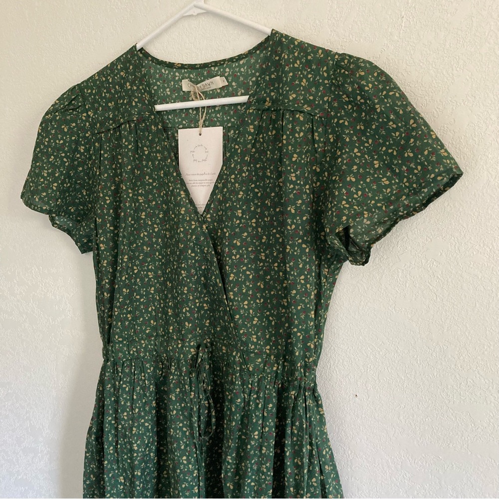 NWT Christy Dawn, Dawn Dress in Moss Pear, size M